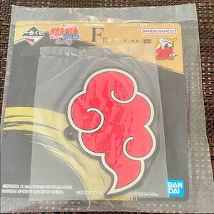 Anime Naruto’s Red Cloud Coaster/Keychain (Bandai)